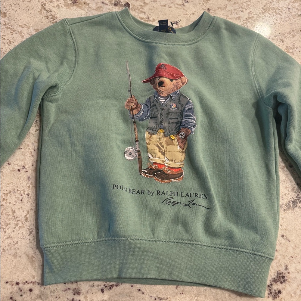Ralph Lauren Polo Bear Sage Sweatshirt